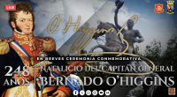 ESP 248º aniversario del natalicio del Capitán General Bernardo O’Higgins Riquelme►20 DE AGOSTO
