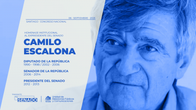 Especial - Homenaje institucional al Expresidente del Senado Camilo Escalona